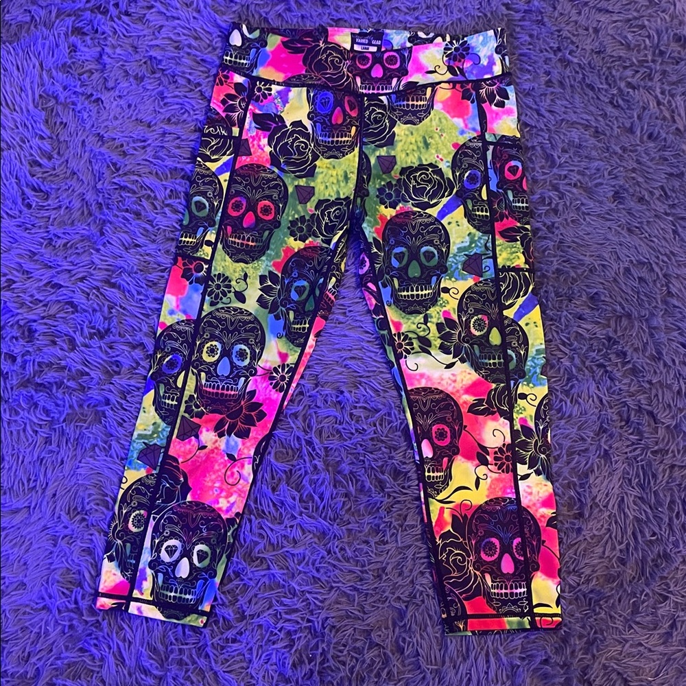 Constantly Varied Gear Multicolor Skull Leggings
